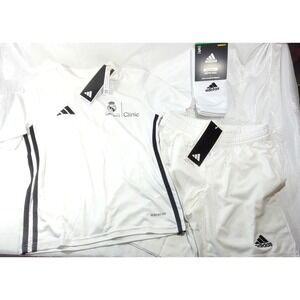 Adidas Fundacion Realmadrid Clinic Football Soccer Jersey, Shorts, Socks Youth S